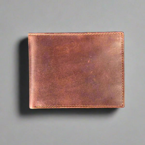 Men’s Slim Bifold Cow Leather Wallet