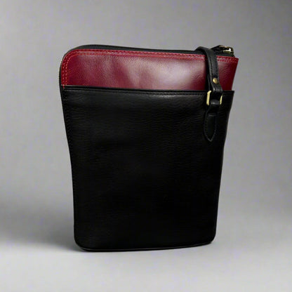 Derek Alexander Adjustable Crossbody Bag with Wide-Zip Main Compartment