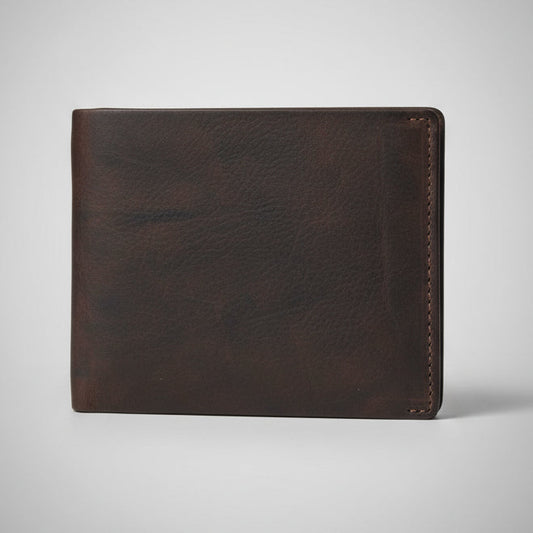 Men's RFID Bifold Wallet with Left ID Flap