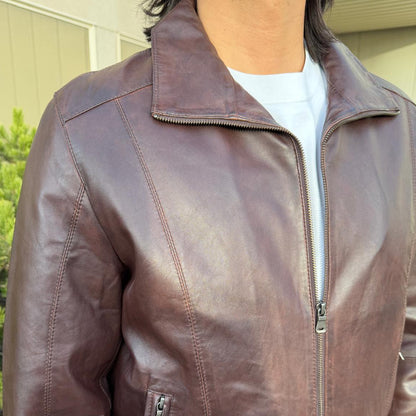 BOL Men's Ting Bomber Lambskin Leather Jacket
