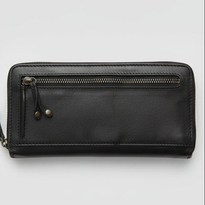 MET Women's Leather Wallet Zip Around