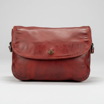 MET Small Flap Crossbody Bag with Dual Zipper Compartments