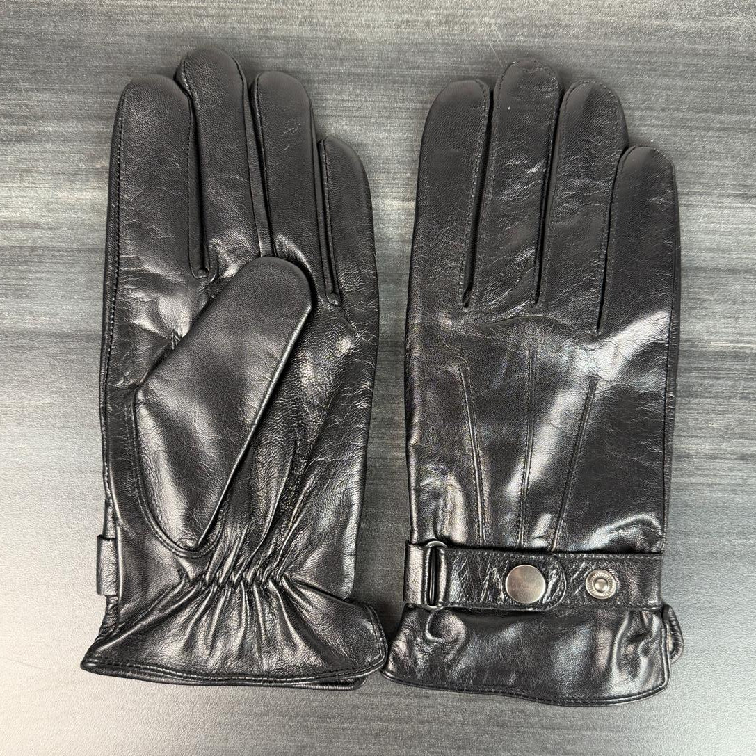 Men's Lamb Leather Gloves with Wool Blend Lining