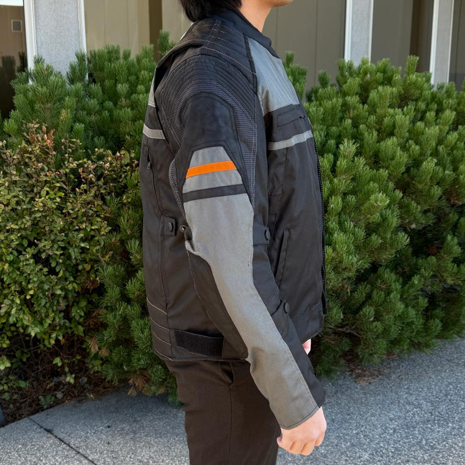 Open Road Men's Armored Textile Motorcycle Jacket