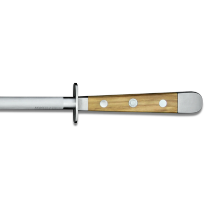 ALPHA OLIVE | Sharpening Steel 10" | Forged Steel / Olive Wood handle