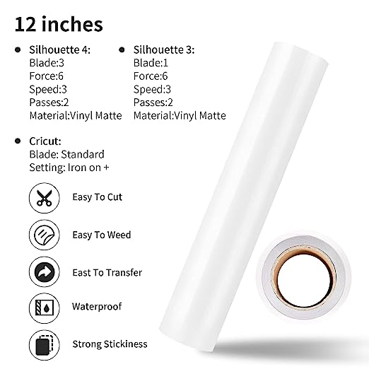 XVinyl Permanent Adhesive Vinyl Sheets Multi Color Starter Pack  (50-12" x 12" Sheets)