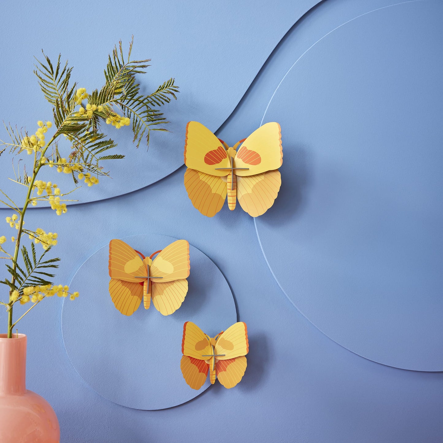 Gelbe Schmetterlinge<br> 3er-Set