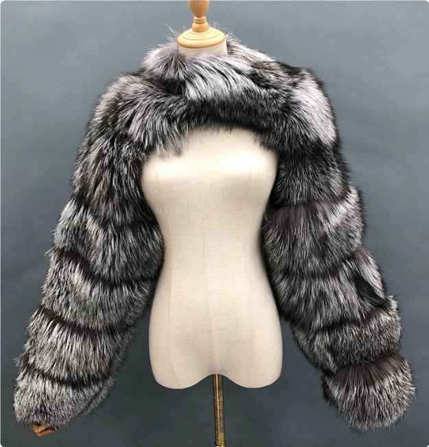 Women's Faux Fur Short Coat – Fashionable Autumn & Winter Jacket