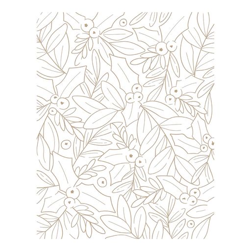Glimmer Holly Background Hot Foil Plate from the De-Light-Ful Christmas Collection by Yana Smakula