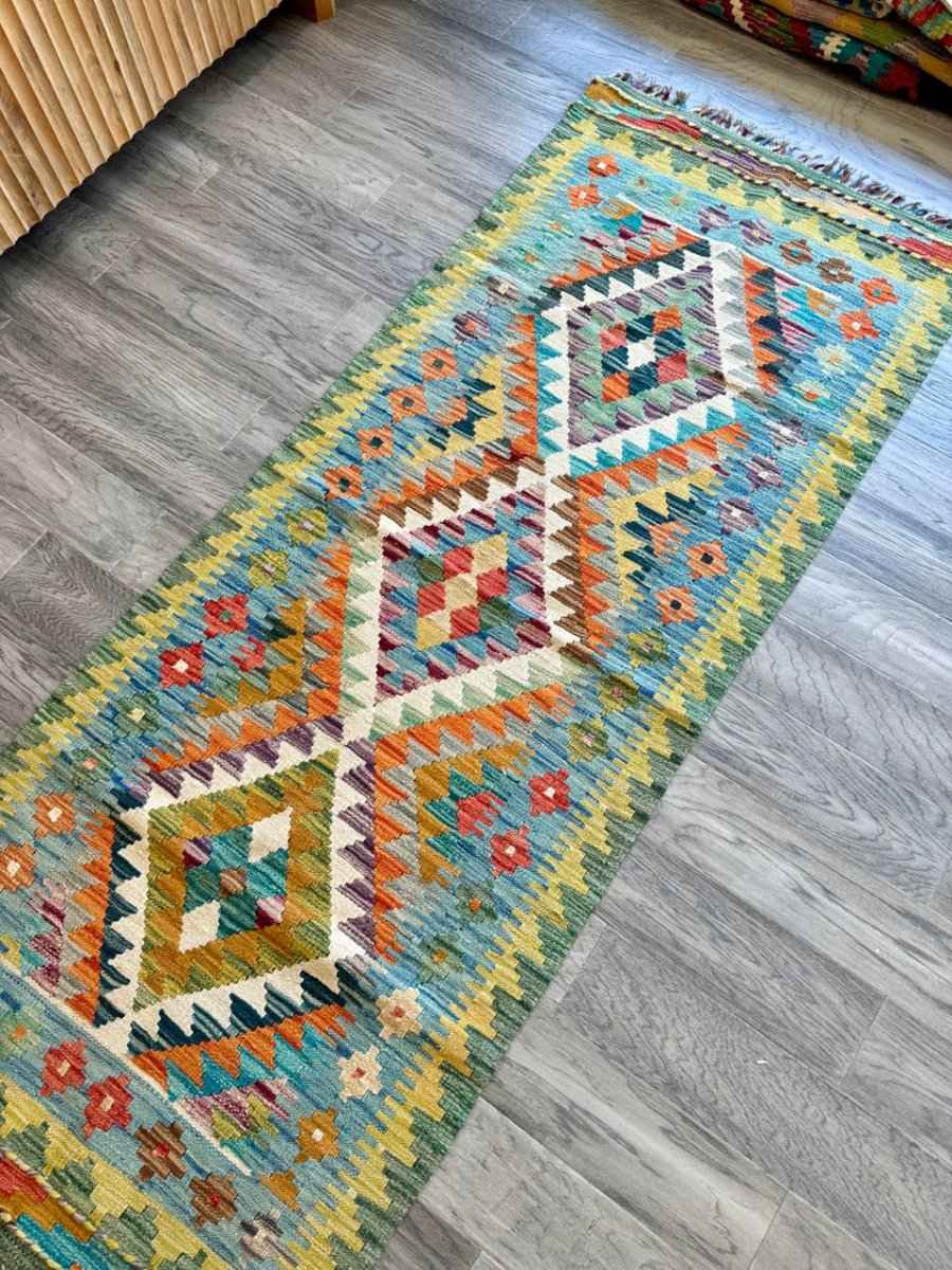 Afghan Chobi Kilim Runner | 2' 6" x 6' 7"