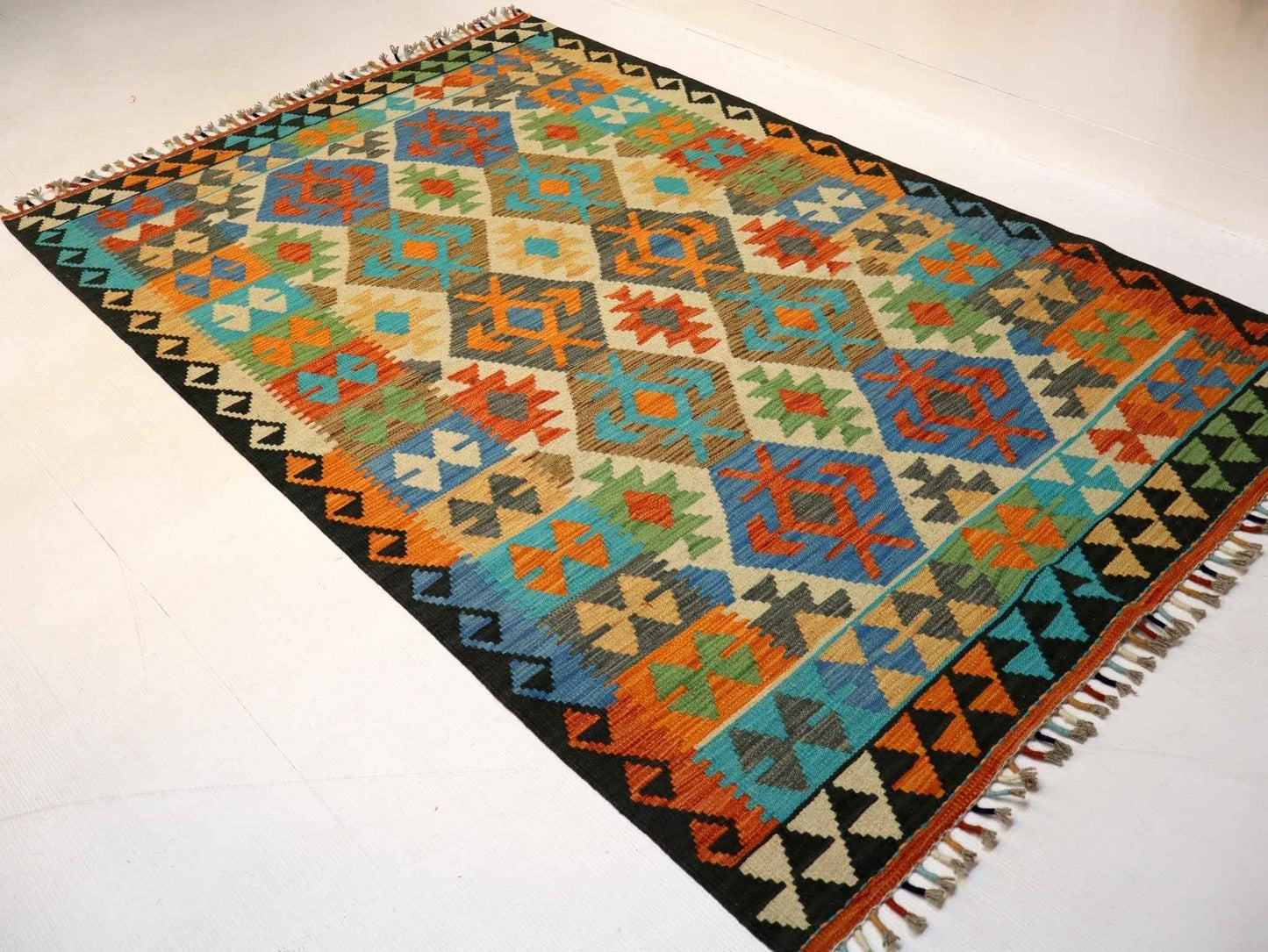 Afghan Maimana Kilim Rug | 4' 2" x 6' 6"