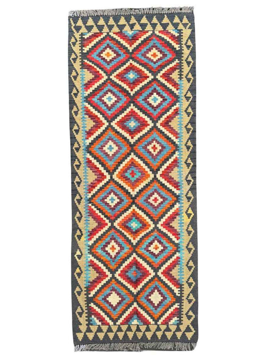 Afghan Maimana Kilim Runner | 2' 7" x 6' 8"