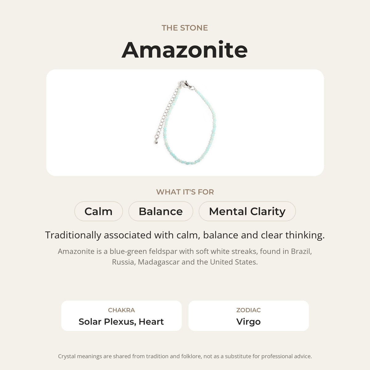 Amazonite Bracelet - 2-3mm