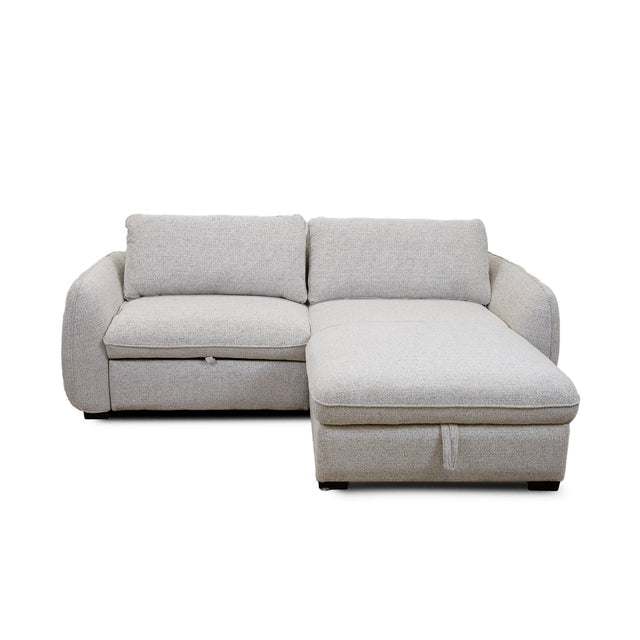 Amira Pullout Sleeper Sectional with Storage Chaise
