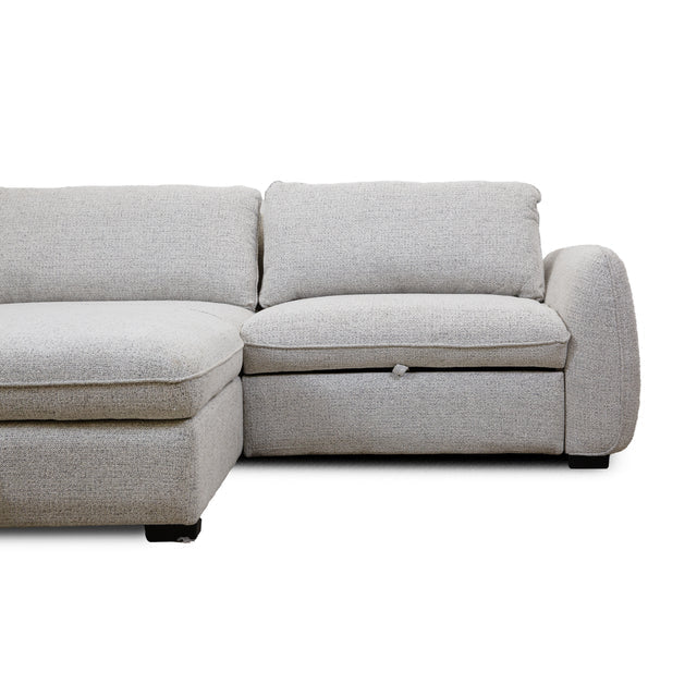 Amira Pullout Sleeper Sectional with Storage Chaise