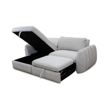 Amira Pullout Sleeper Sectional with Storage Chaise