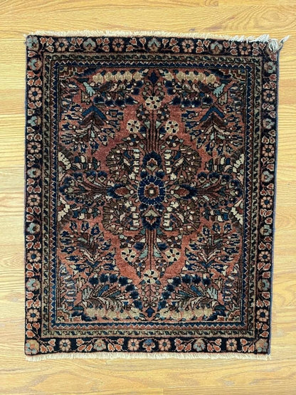 Antiker persischer Sarouk Teppich | 71 x 58 cm