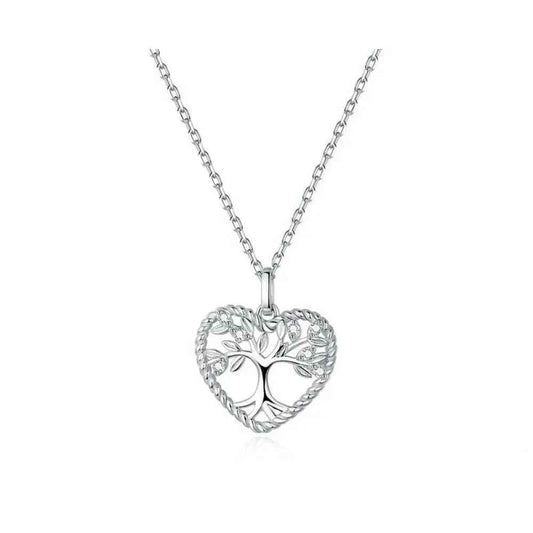 Heart of Nature Sterling Silver Tree of Life Pendant Necklace