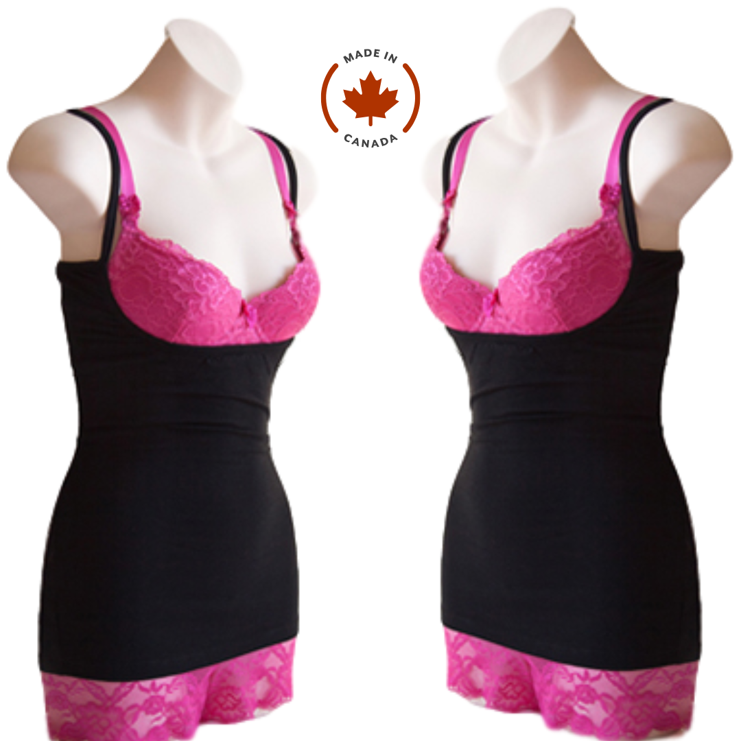 Bamboo Nursing Tank Tops - Lily White 2-pack  (made in Canada)