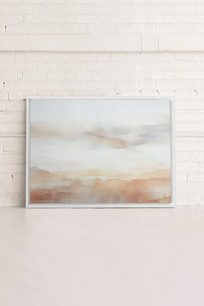 SONNENUNTERGANGSSTRICHE, Werk auf gespannter Leinwand