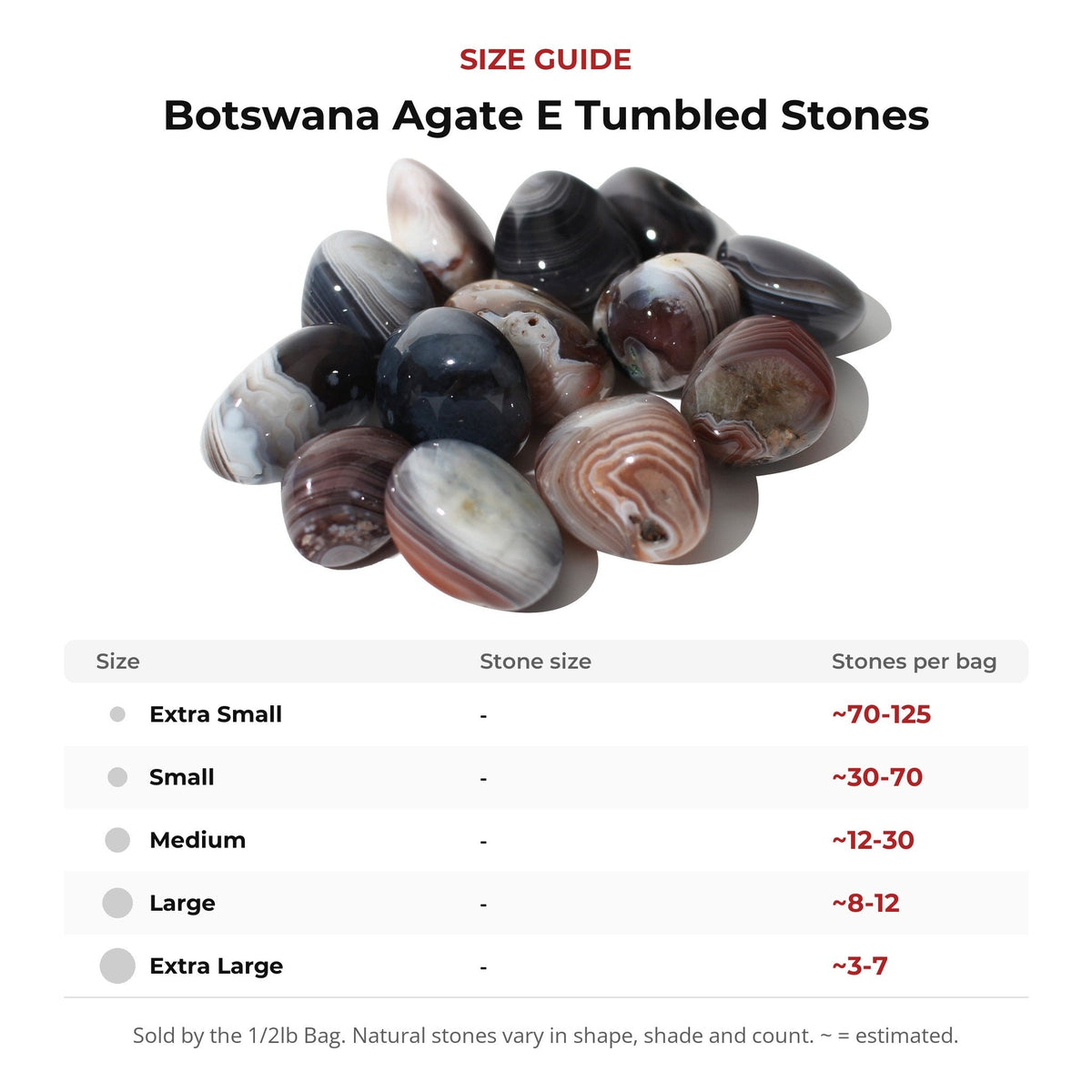 Botswana Agate E Tumbled Stones