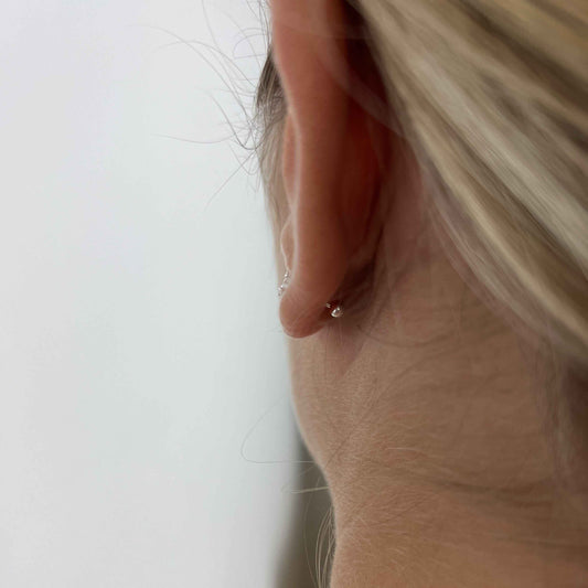 Boucles d'oreilles Lunes en argent sterling