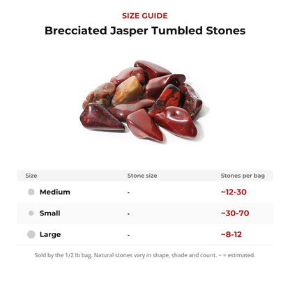 Brecciated Jasper Tumbled Stones