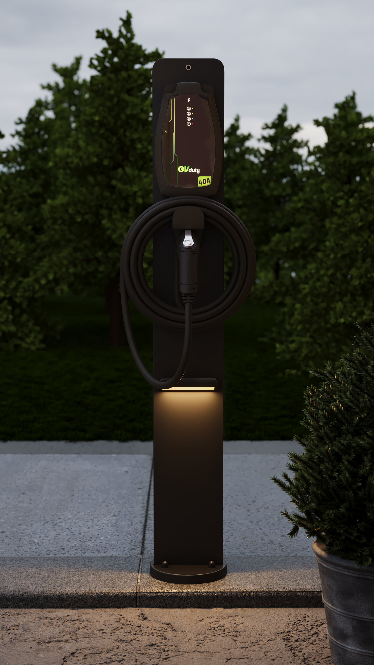 Piédestal Universel EVC SNOC • pour borne de recharge résidentielle de véhicule électrique  • P1