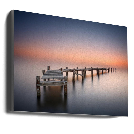 Wandbild Alter Steg II. Hafenpanorama.
