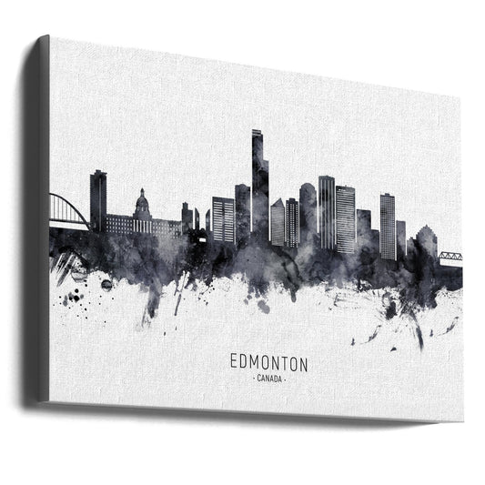 Wandkunst Edmonton Kanada Skyline