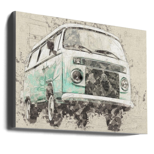 Wandbild Volkswagen Combi