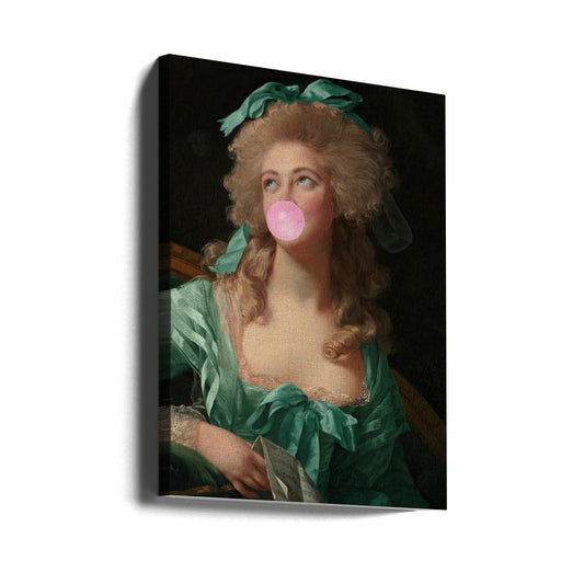 Wandbild Madame Bubble-Gum