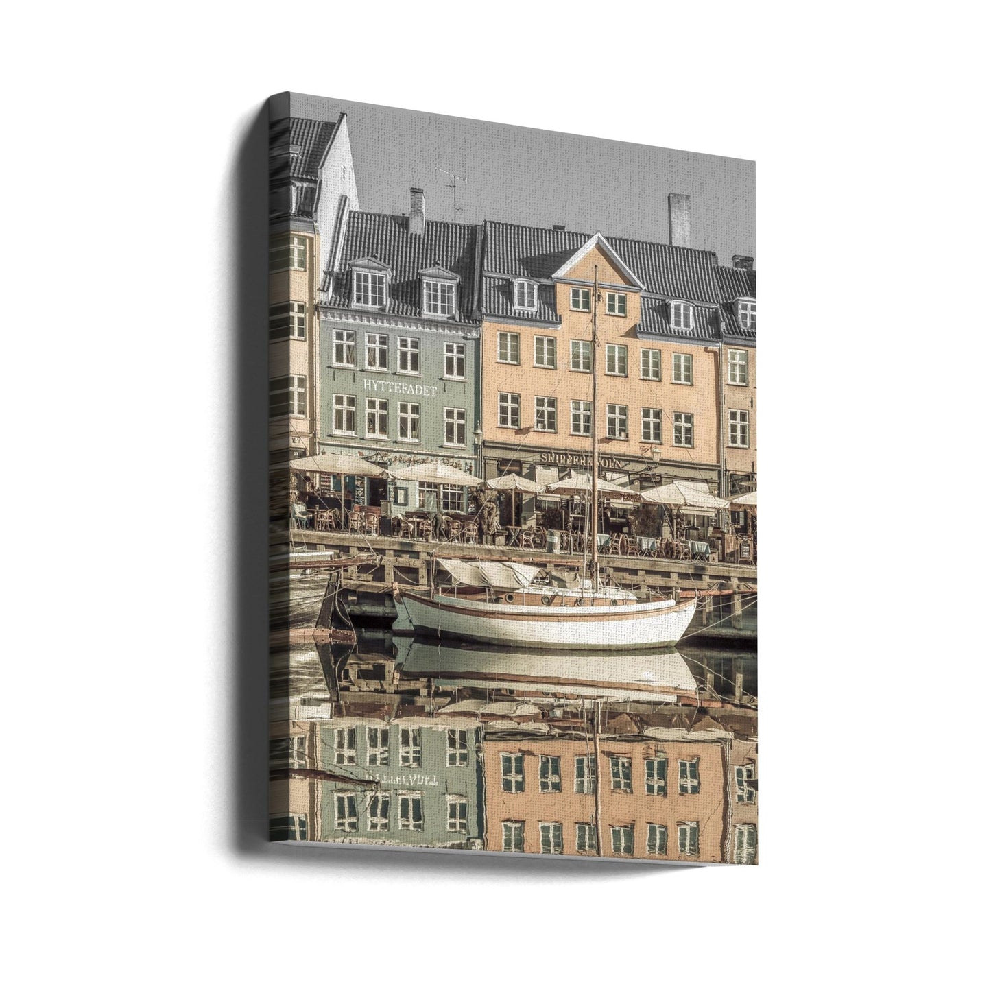 Wandbild KOPENHAGEN VINTAGE Ruhiger Nyhavn