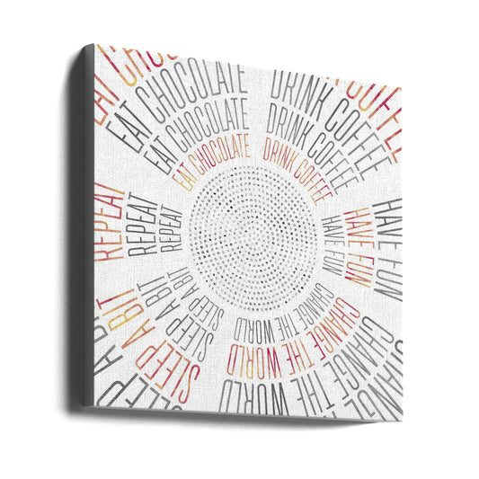 Wandbild GRAFIK KUNST Lebenskreise