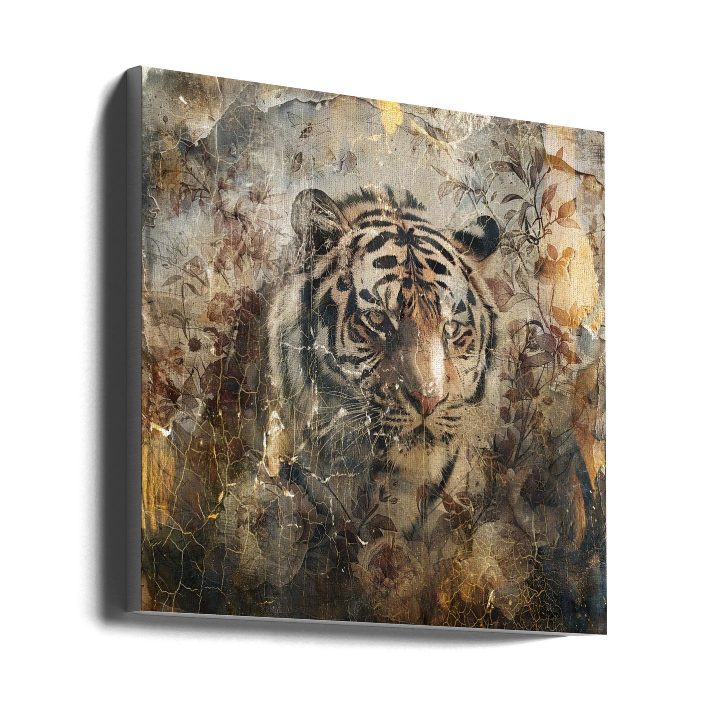 Wandbild Blumen Tiere Vintage Kunst Illustration 27