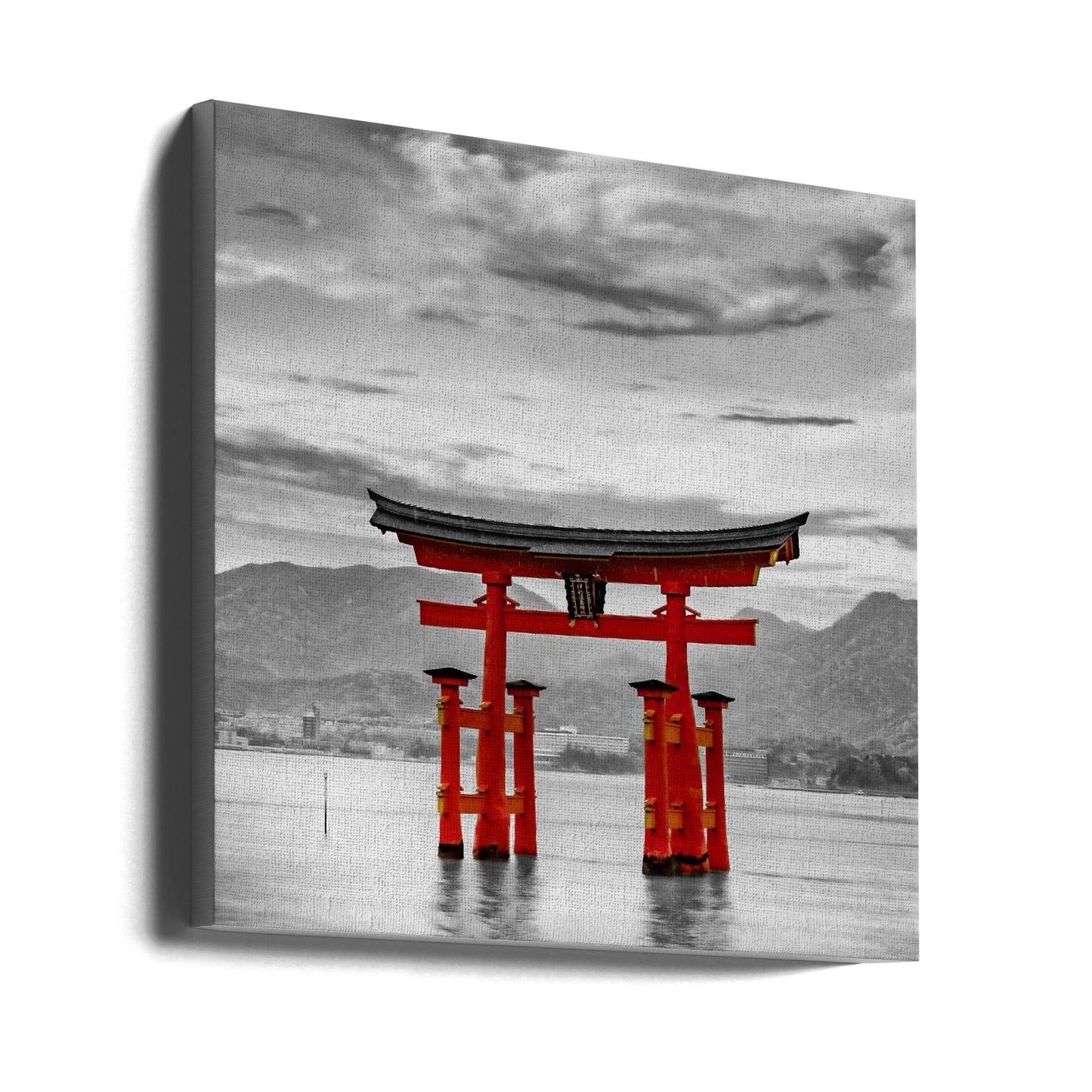 Wandkunst Torii des Itsukushima-Schreins auf Miyajima – Farbtonung