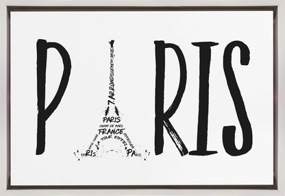 Wall art PARIS Typography