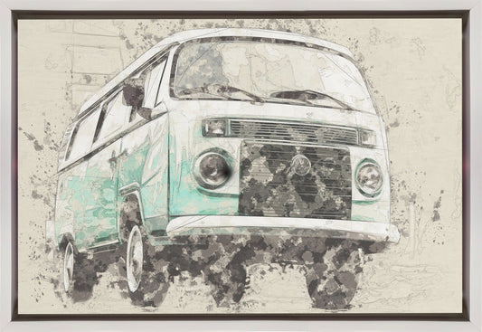 Wandbild Volkswagen Combi