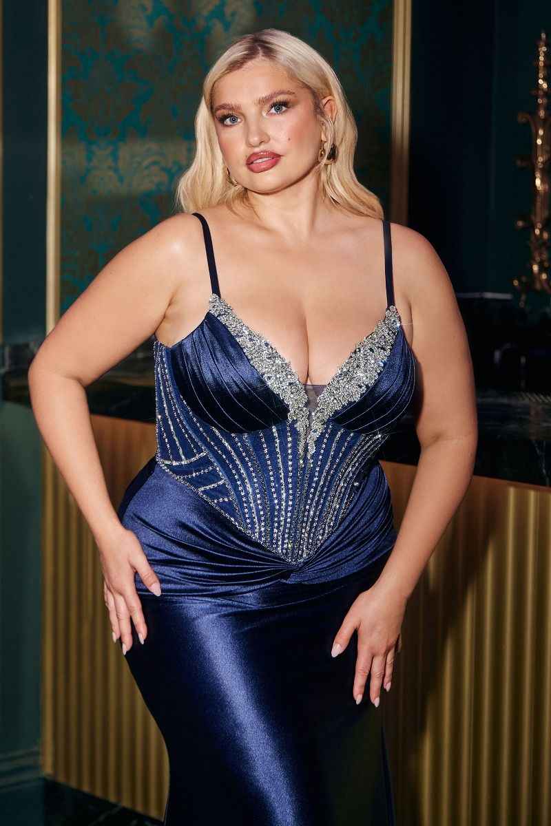 gathered waistline & sheer bodice