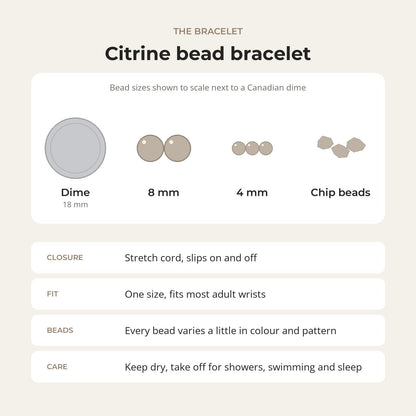 Citrine Chip Bracelet (Enhanced)