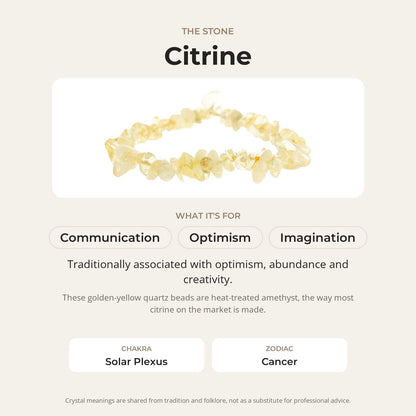 Citrine Chip Bracelet (Enhanced)