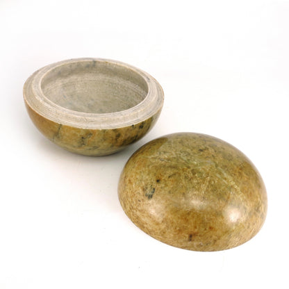 Soapstone Trinket Box - 4" Wide