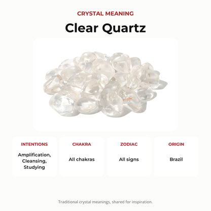 Clear Quartz E Tumbled Stones