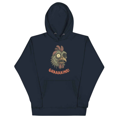 Halloween Zombie Chicken Unisex Bunny Hug (hoodie)