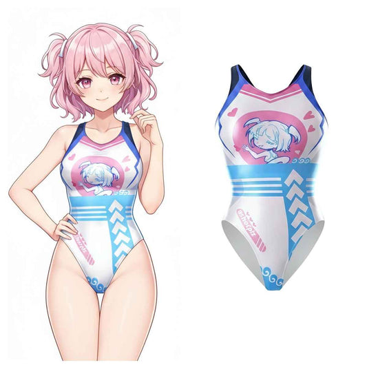 Japanese Anime Spandex Swimwear Racing Suit Wet Suit Race Queen Costume