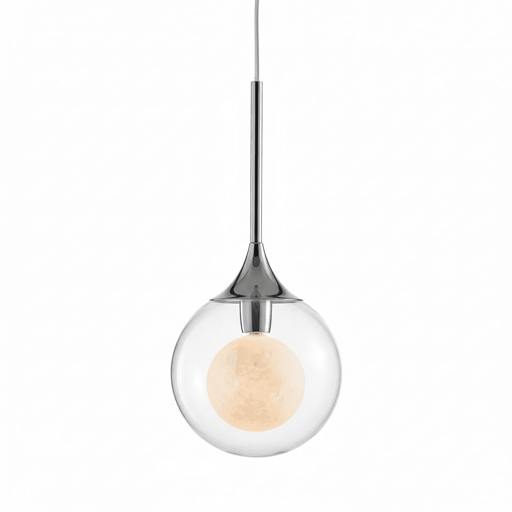 Crystal Orb Adjustable Pendant Lamp