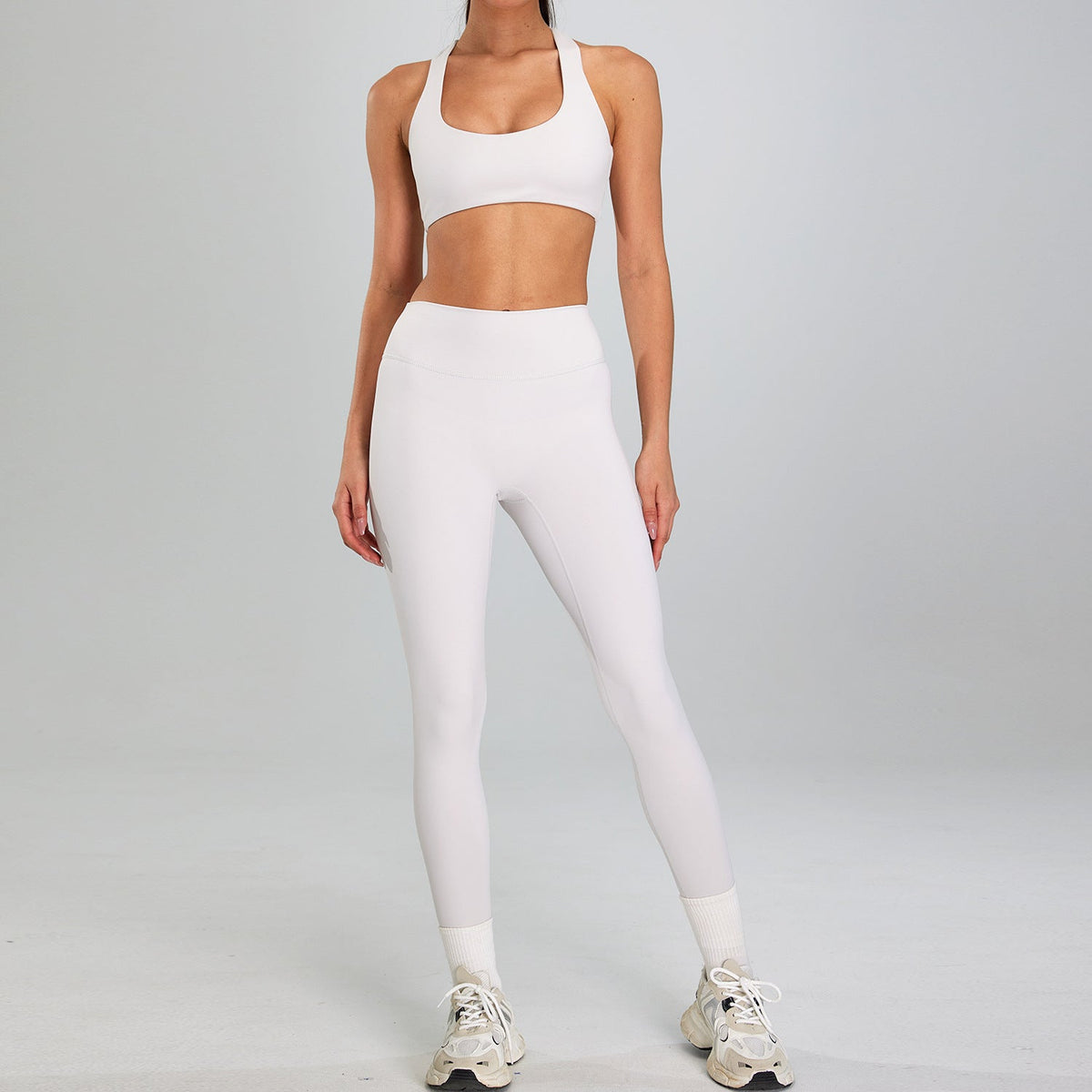 Women’s High-Waisted Sports Set – Slim-Fit Outdoor Running & High-Intensity Workout Activewear