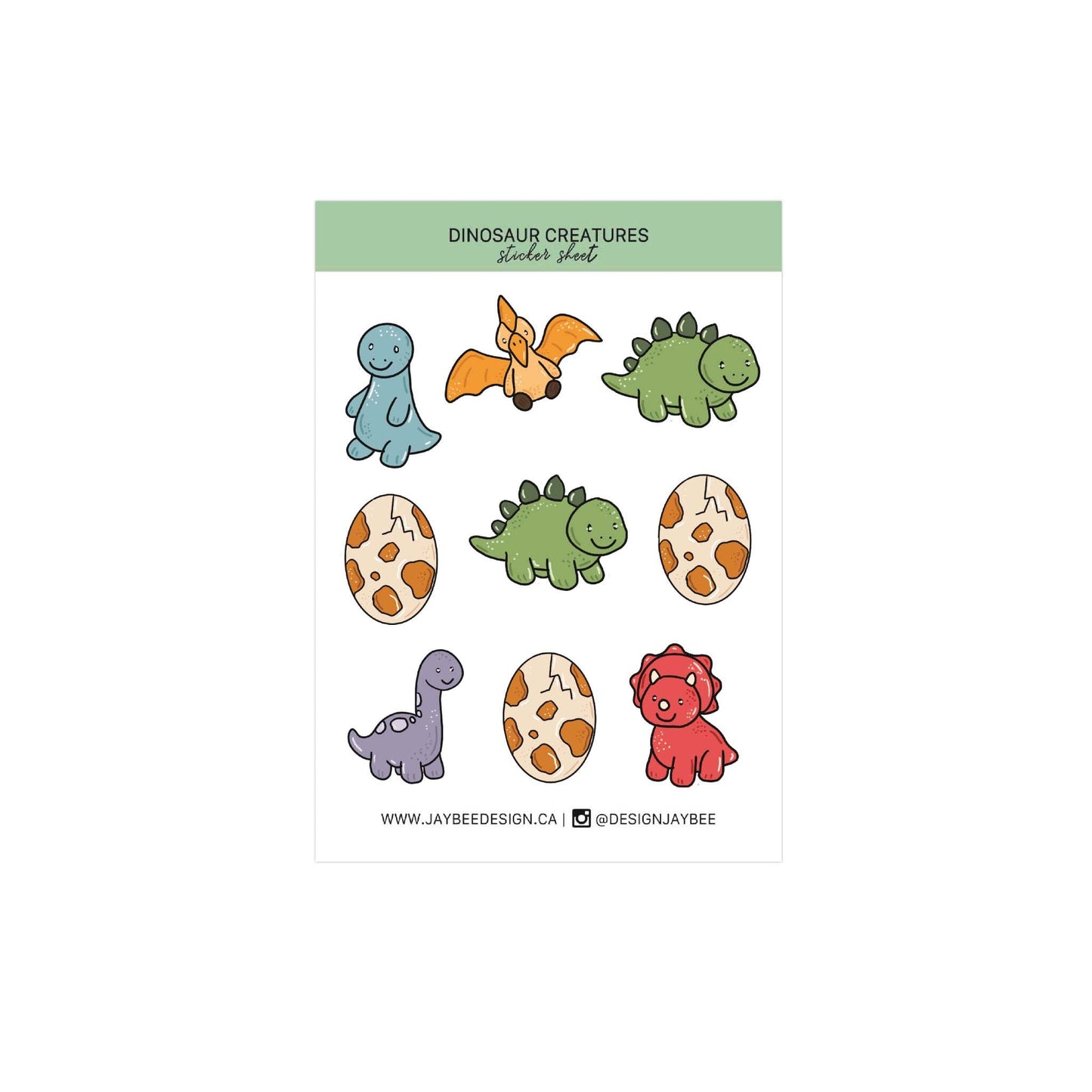 Dinosaur Mini Sticker Sheet
