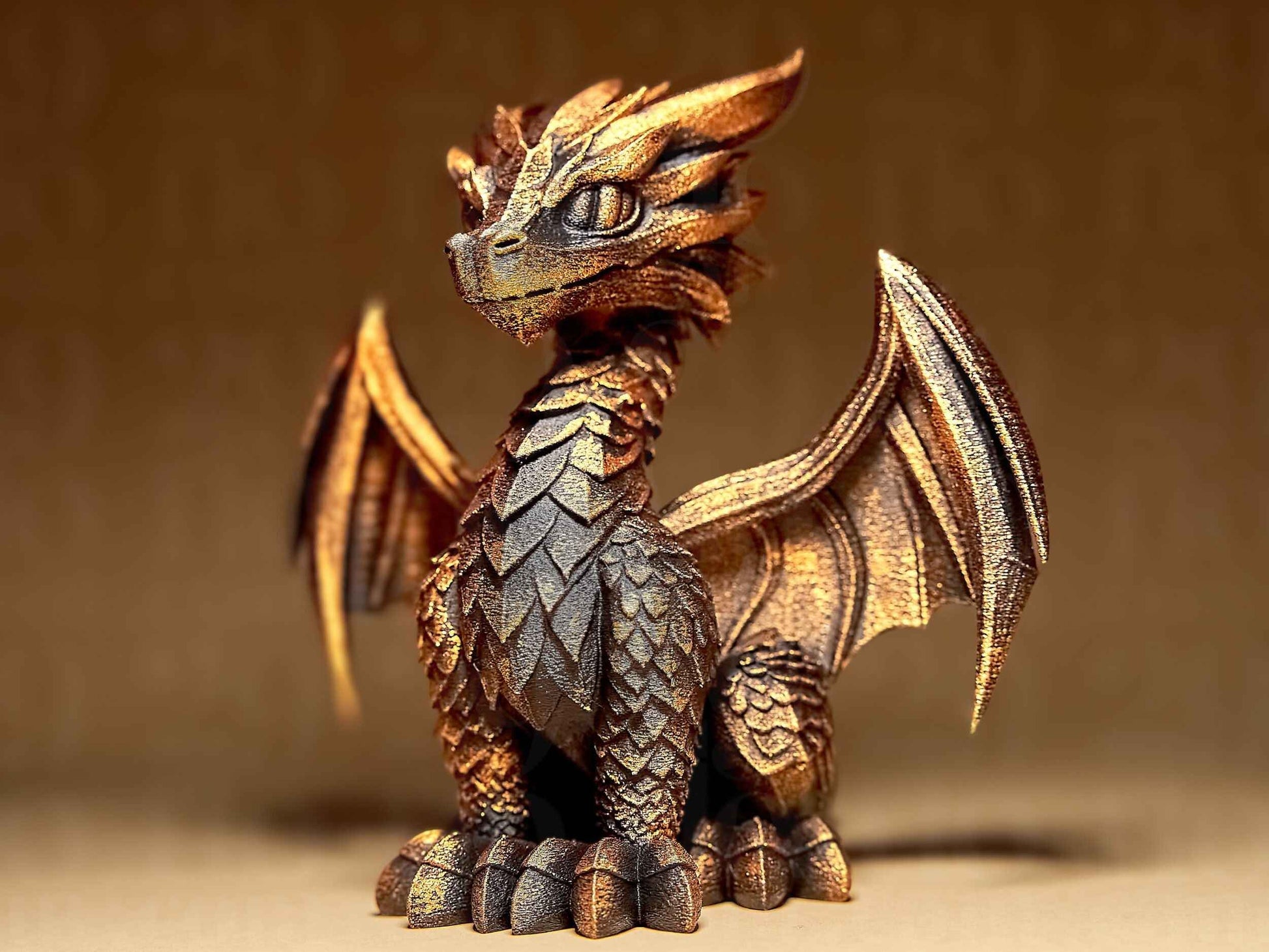 Upright Sitting Dragon - Dragons Series