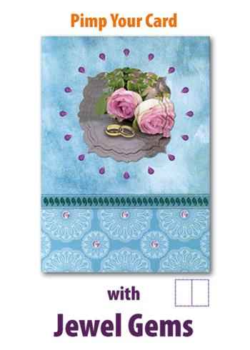 Luxury Dress Up Cards - Blue Oval